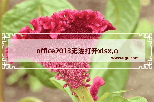 office2013无法打开xlsx,office2013打不开xls文件