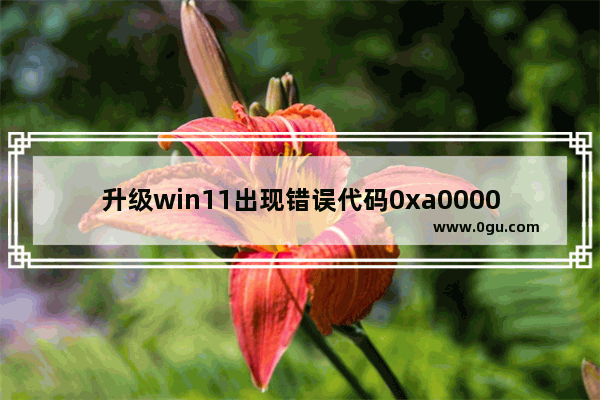 升级win11出现错误代码0xa0000400,win11错误代码0xc0000001