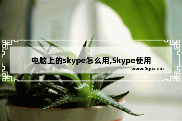 电脑上的skype怎么用,Skype使用方法