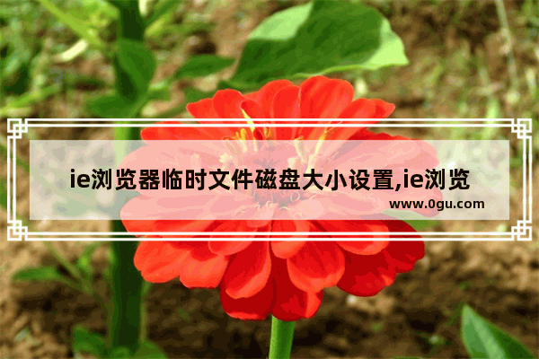 ie浏览器临时文件磁盘大小设置,ie浏览器临时文件夹在哪个位置