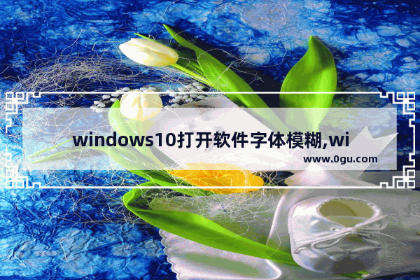 windows10打开软件字体模糊,win10系统打开部分软件字体总显示模糊如何解决