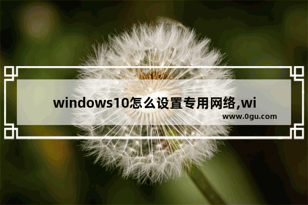 windows10怎么设置专用网络,win10怎么启用专用网络