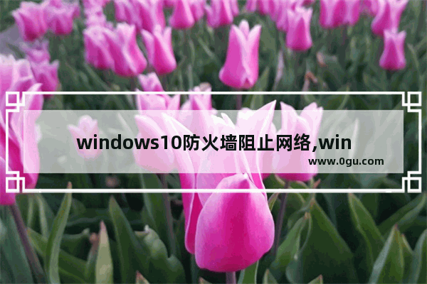 windows10防火墙阻止网络,windows防火墙阻止