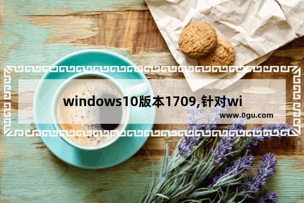 windows10版本1709,针对windows10的功能更新1903
