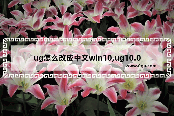 ug怎么改成中文win10,ug10.0英文版怎么切换中文版