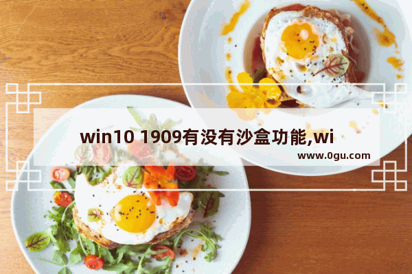 win10 1909有没有沙盒功能,windows10沙盒功能