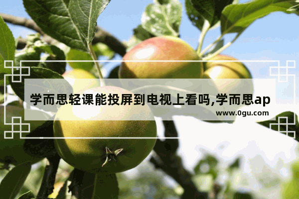学而思轻课能投屏到电视上看吗,学而思app如何投屏