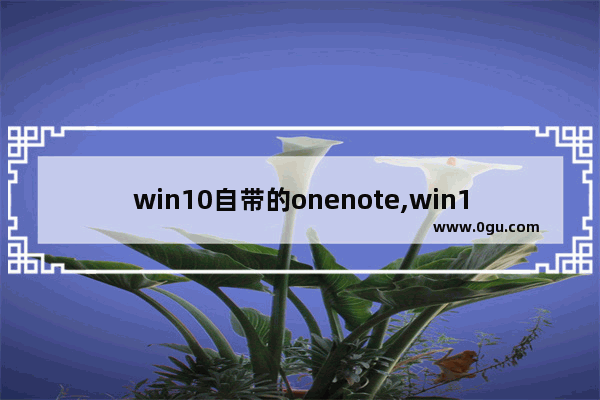 win10自带的onenote,win10自带onenote笔记同步到哪里了
