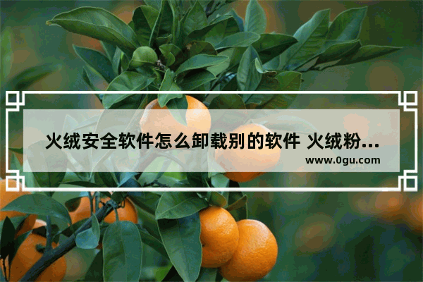 火绒安全软件怎么卸载别的软件 火绒粉碎软件的方法
