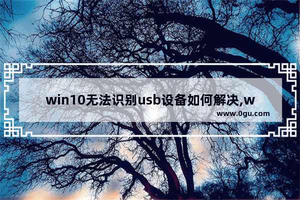 win10无法识别usb设备如何解决,win10无法识别usb设备怎么办 五大方法来解决