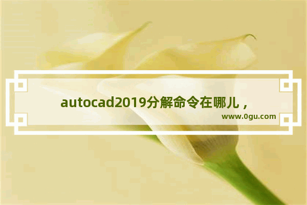 autocad2019分解命令在哪儿 ,cad2020分解命令怎么用