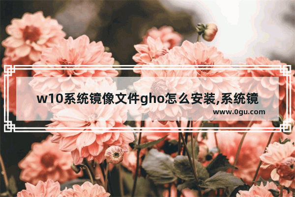 w10系统镜像文件gho怎么安装,系统镜像gho怎么下载到u盘