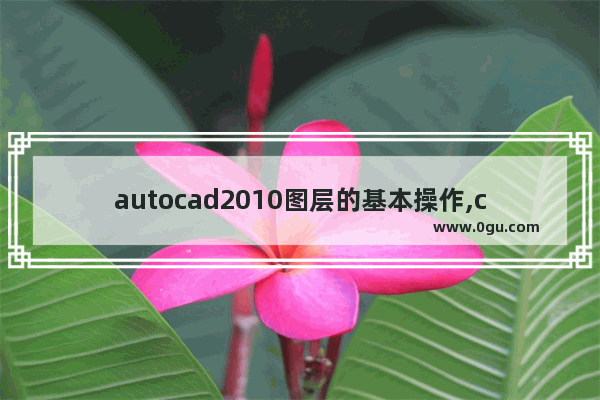 autocad2010图层的基本操作,cad制图初学入门图层