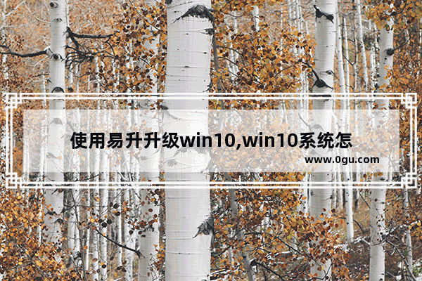 使用易升升级win10,win10系统怎么升级软件