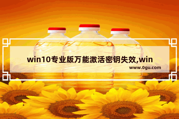 win10专业版万能激活密钥失效,windows10激活密钥无效怎么办