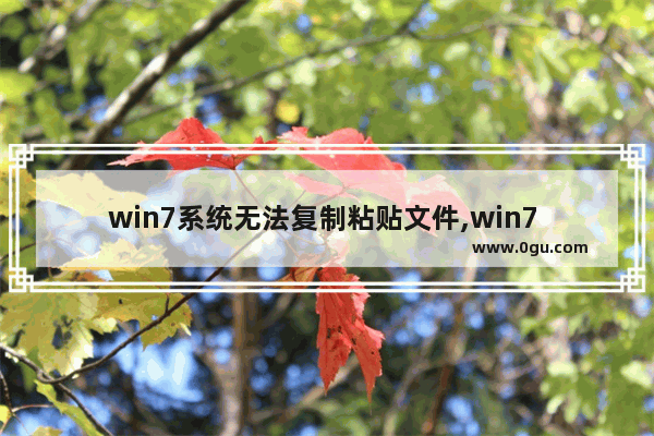 win7系统无法复制粘贴文件,win7 无法复制