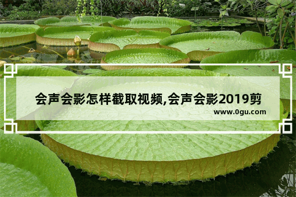 会声会影怎样截取视频,会声会影2019剪切视频