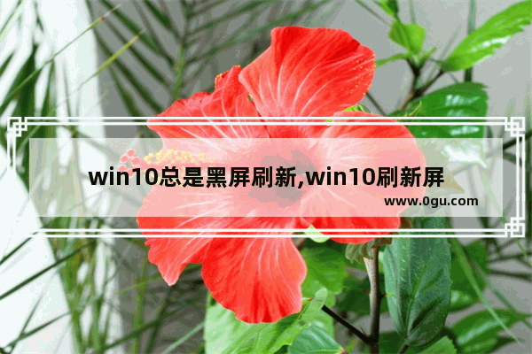 win10总是黑屏刷新,win10刷新屏幕变黑