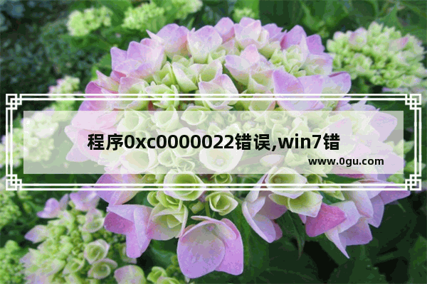 程序0xc0000022错误,win7错误代码0xc0000225怎么修复