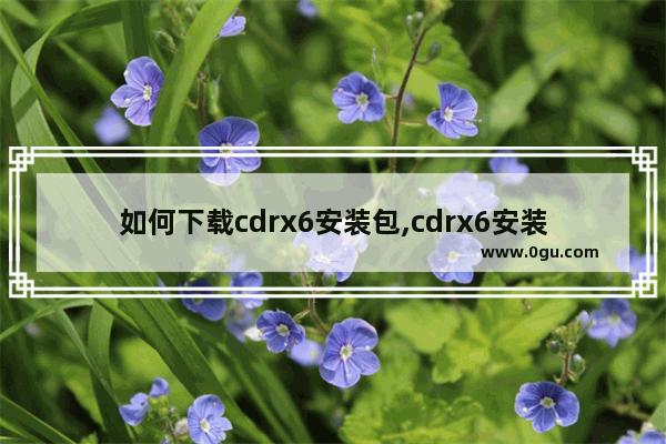 如何下载cdrx6安装包,cdrx6安装包百度云