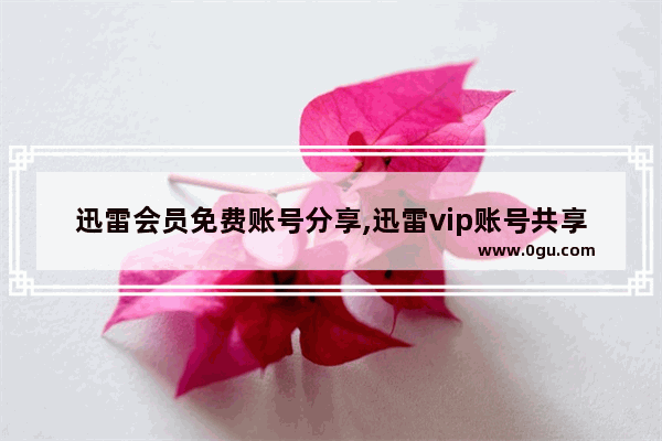 迅雷会员免费账号分享,迅雷vip账号共享最新 1
