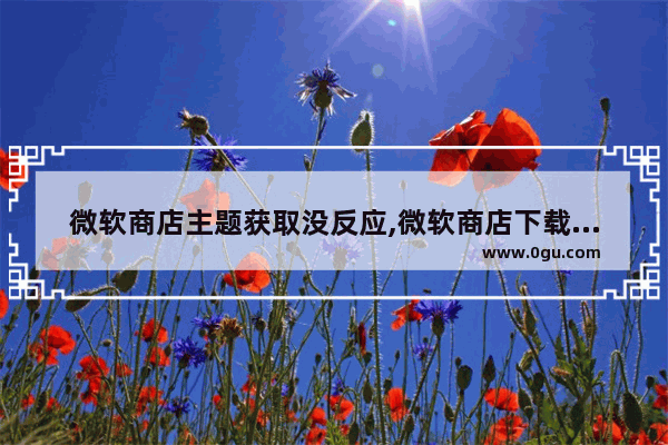 微软商店主题获取没反应,微软商店下载的主题