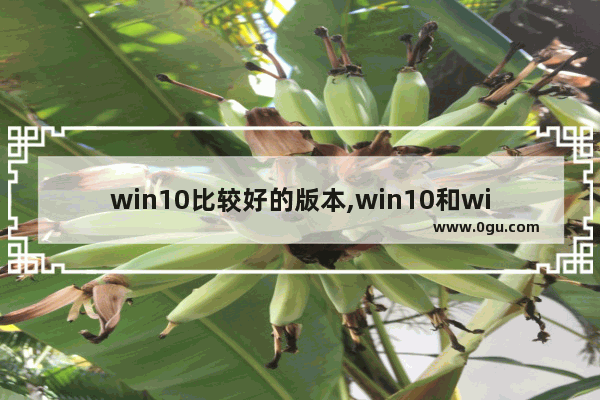 win10比较好的版本,win10和win10家庭版选哪个