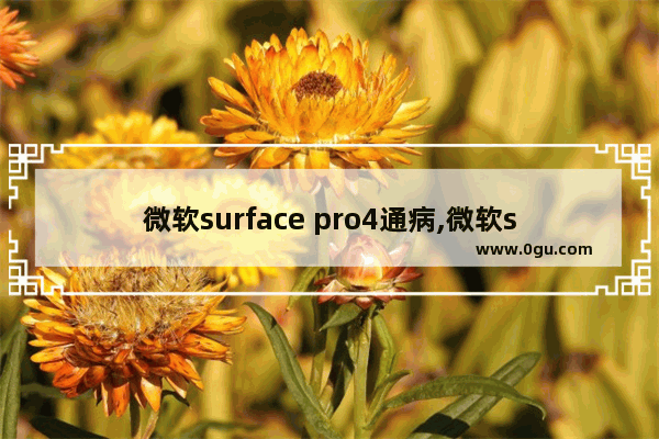 微软surface pro4通病,微软surface pro 4是什么时候出的