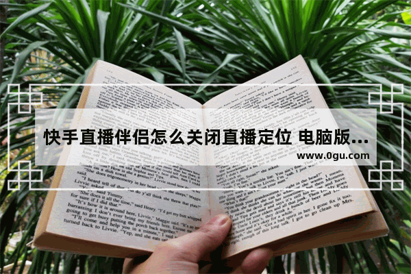 快手直播伴侣怎么关闭直播定位 电脑版快手直播伴侣关闭直播定位的方法