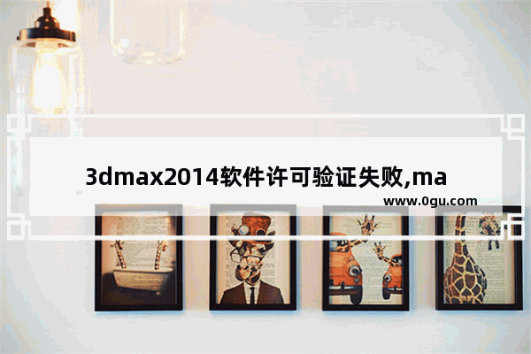 3dmax2014软件许可验证失败,max2012软件许可证检出失败
