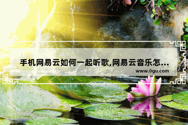 手机网易云如何一起听歌,网易云音乐怎么能一起听歌