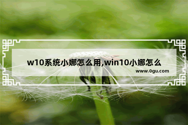 w10系统小娜怎么用,win10小娜怎么使用
