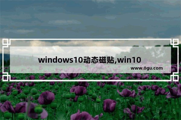 windows10动态磁贴,win10 动态磁贴