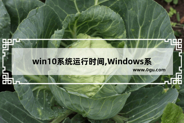 win10系统运行时间,Windows系统启动时间