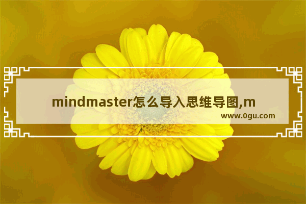 mindmaster怎么导入思维导图,mindmaster思维导图使用方法