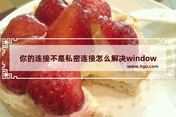 你的连接不是私密连接怎么解决window10,win10隐私错误