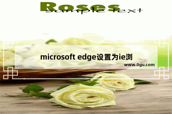 microsoft edge设置为ie浏览器,edge下的ie模式