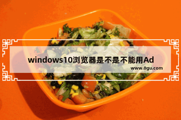 windows10浏览器是不是不能用Adobe Flash,浏览器包含最新版本的内置adobe flash player
