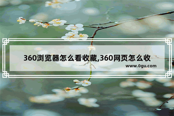 360浏览器怎么看收藏,360网页怎么收藏
