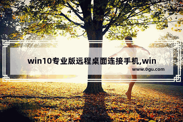 win10专业版远程桌面连接手机,win10专业版怎么用手机远程控制
