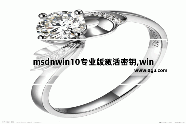 msdnwin10专业版激活密钥,windows10密钥激活码