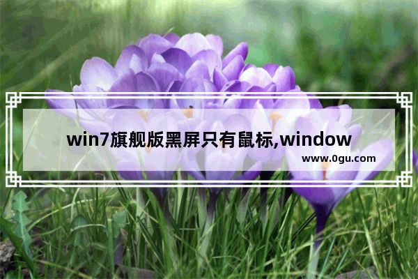 win7旗舰版黑屏只有鼠标,windows7开机后黑屏只有鼠标