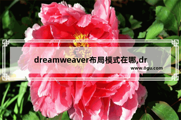 dreamweaver布局模式在哪,dreamweaver的工作区布局可以设置为以下哪几种