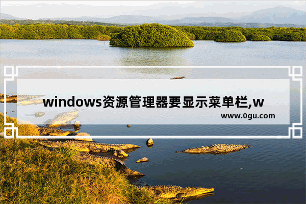 windows资源管理器要显示菜单栏,windows10导航栏在右边