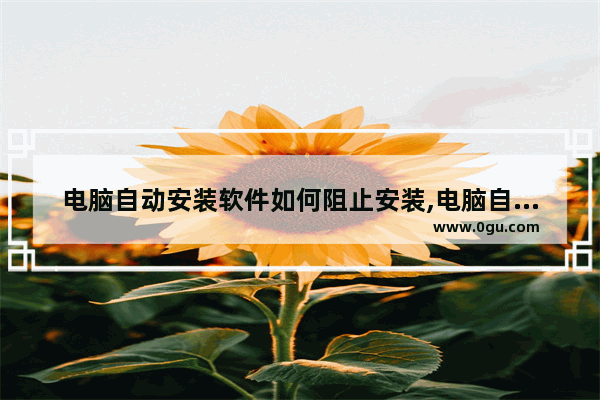电脑自动安装软件如何阻止安装,电脑自动安装软件如何阻止广告
