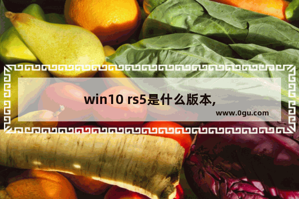 win10 rs5是什么版本,