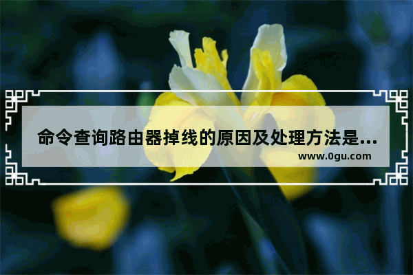 命令查询路由器掉线的原因及处理方法是什么,命令查询路由器掉线的原因及处理方法是
