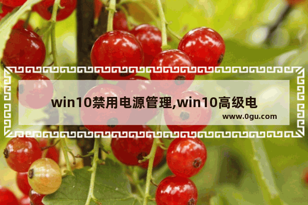 win10禁用电源管理,win10高级电源设置里没有处理器调节