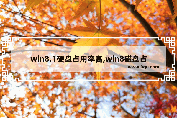 win8.1硬盘占用率高,win8磁盘占用率高怎么处理