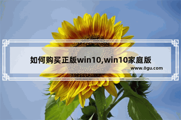 如何购买正版win10,win10家庭版需要购买吗